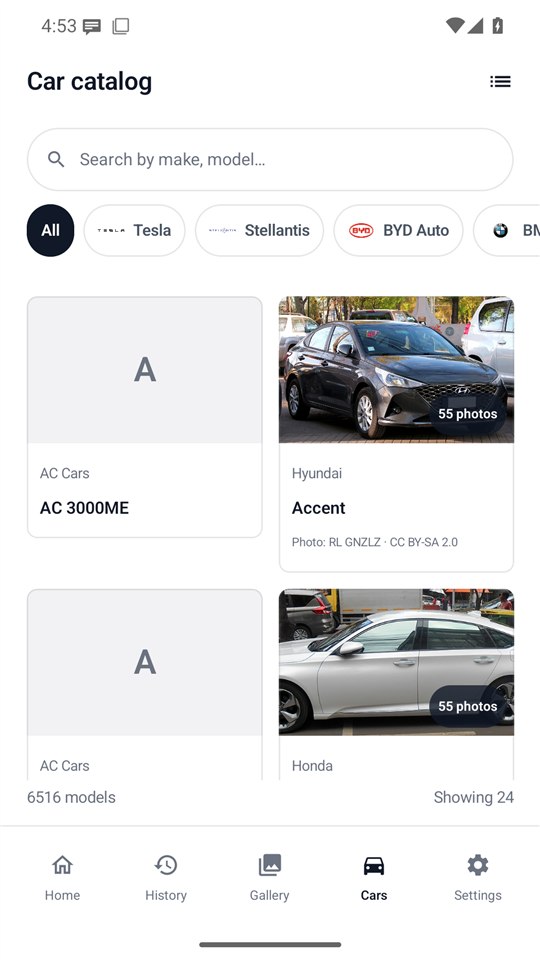 The car catalogue with over 6,500 models